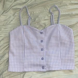 Gingham Crop Top
